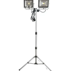 Arbeidslampe led 2 stk 30w m/teleskopstativ