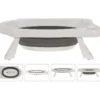 Babybadekar foldbart pp 80x46cm 33l grå