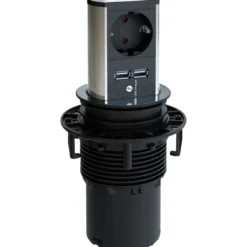 Bachmann elevator stikkontakt schuko med usb lade
