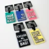 Bagasjelapp til koffert 65x105mm assortert