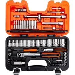 Bahco pipesett 1/2+1/4 smal skralle