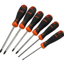 Bahco skrutrekkersett spor/ph/pz 6 deler