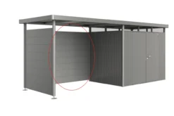 Biohort bakvegg highline h2-h5 kvartsgrå