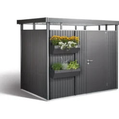 Biohort floraboard for redskapsbod avantgarde highline, panorama, mørk grå metallic