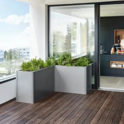 Biohort høybed belvedere maxi l150 kvartsgrå metallic