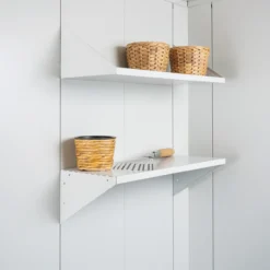 Biohort hyller dyp redskapsbod neo hvit grå , 2 hyller