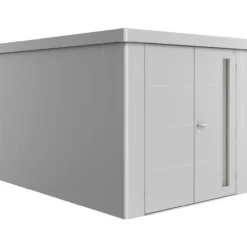Biohort redskapsbod neo 4b dobbeldør sølv metallic