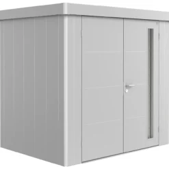 Biohort redskapsbod neo 1b dobbeldør sølv metallic
