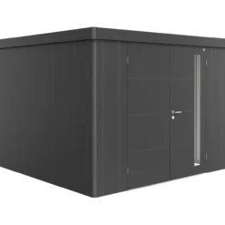 Biohort redskapsbod neo 3c dobbeldøre, mørk grå metallic