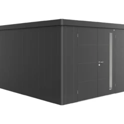 Biohort redskapsbod neo 4c dobbeldøre, mørk grå metallic
