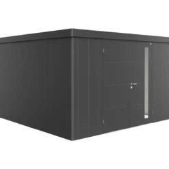 Biohort redskapsbod neo 4d dobbeldøre, mørk grå metallic