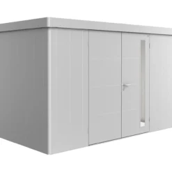 Biohort redskapsbod neo 1d dobbeldør sølv metallic