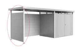 Biohort sidevegg for highline h2 sølv