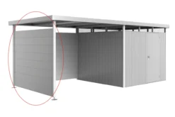 Biohort sidevegg for highline h4 sølv
