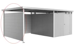 Biohort sidevegg for highline h5 sølv
