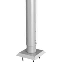 Biohort stolpe for levegg for forankring 90 cm høydejusterbar sølv metallic