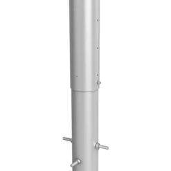 Biohort stolpe for levegg for innfelling i betongg 180 cm høydejusterbar sølv metallic