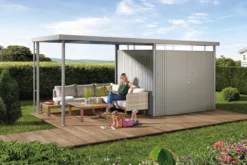Biohort utebod highline h3 2 dører kvartsgrå met.