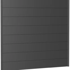Biohort veggpanel for levegg uten akrylglass 200x180 mørk grå metallic