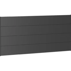 Biohort veggpanel for levegg uten akrylglass 200x90 mørk grå metallic