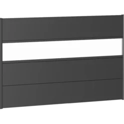 Biohort veggpanel for levegg akrylglass 150x90 mørk grå metallic
