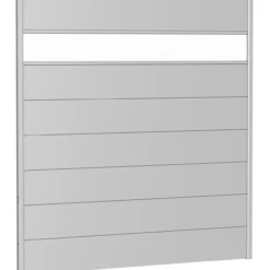 Biohort veggpanel for levegg akrylglass 180x180 sølv metallic