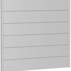 Biohort veggpanel for levegg uten akrylglass 150x135 sølv metallic