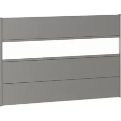 Biohort veggpanel for levegg akrylglass 150x90 kvartsgrå metallic