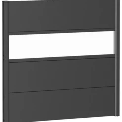 Biohort veggpanel for levegg akrylglass 100x90 mørk grå metallic
