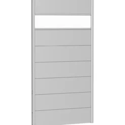 Biohort veggpanel for levegg akrylglass 100x180 sølv metallic