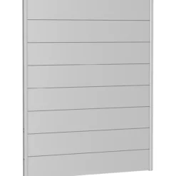 Biohort veggpanel for levegg uten akrylglass 150x180 sølv metallic