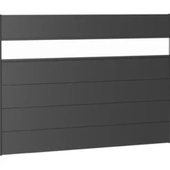 Biohort veggpanel for levegg akrylglass 200x135 mørk grå metallic