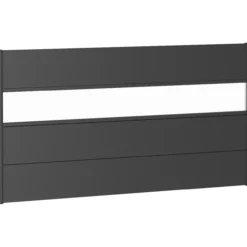 Biohort veggpanel for levegg akrylglass 180x90 mørk grå metallic