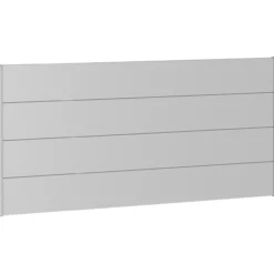Biohort veggpanel for levegg uten akrylglass 200x90 sølv metallic