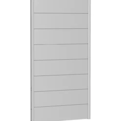 Biohort veggpanel for levegg uten akrylglass 100x180 sølv metallic