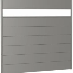 Biohort veggpanel for levegg akrylglass 200x180 kvartsgrå metallic