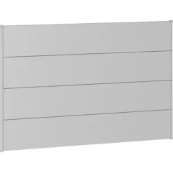 Biohort veggpanel for levegg uten akrylglass 150x90 sølv metallic