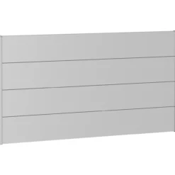 Biohort veggpanel for levegg uten akrylglass 180x90 sølv metallic