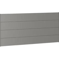 Biohort veggpanel for levegg uten akrylglass 200x90 kvartsgrå metallic