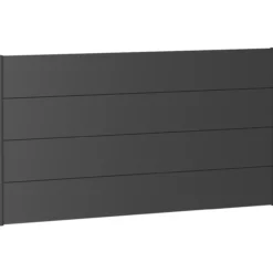 Biohort veggpanel for levegg uten akrylglass 180x90 mørk grå metallic
