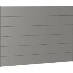Biohort veggpanel for levegg uten akrylglass 200x135 kvartsgrå metallic
