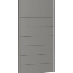 Biohort veggpanel for levegg uten akrylglass 100x180 kvartsgrå metallic
