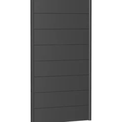 Biohort veggpanel for levegg uten akrylglass 100x180 mørk grå metallic
