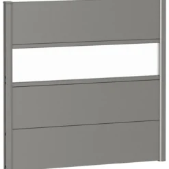 Biohort veggpanel for levegg akrylglass 100x90 kvartsgrå metallic