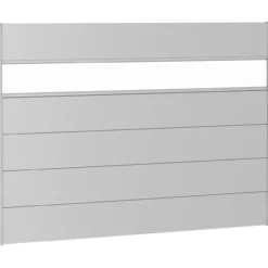Biohort veggpanel for levegg akrylglass 200x135 sølv metallic