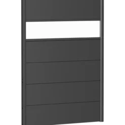 Biohort veggpanel for levegg akrylglass 100x135 mørk grå metallic