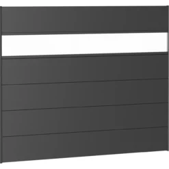 Biohort veggpanel for levegg akrylglass 180x135 mørk grå metallic