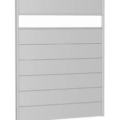Biohort veggpanel for levegg akrylglass 150x180 sølv metallic