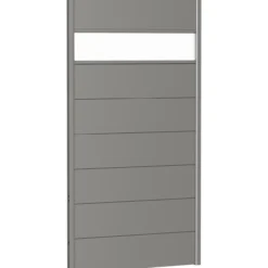 Biohort veggpanel for levegg akrylglass 100x180 kvartsgrå metallic