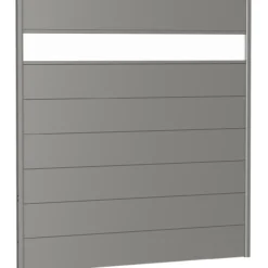 Biohort veggpanel for levegg akrylglass 180x180 kvartsgrå metallic